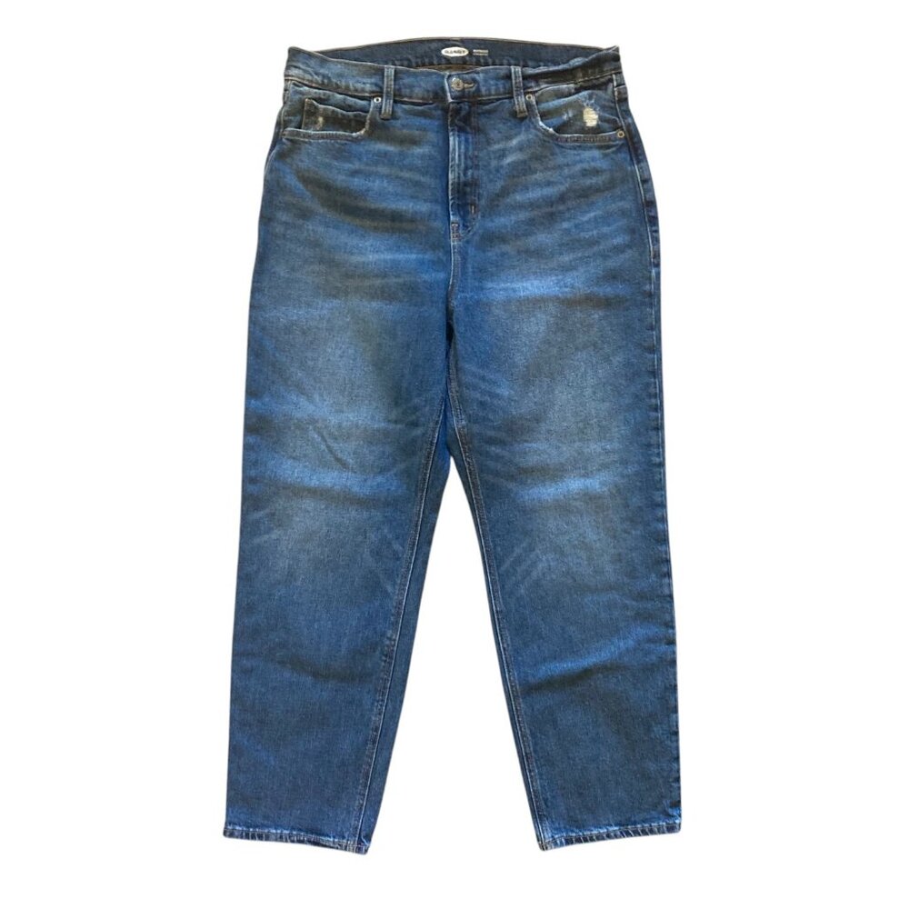 Women's OLD NAVY Extra High-Rise Distressed Boyfriend Jeans Size 14